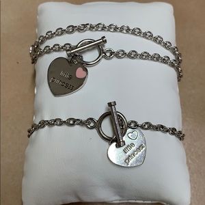 .925 sterling silver toggle Necklace/Bracelet sets